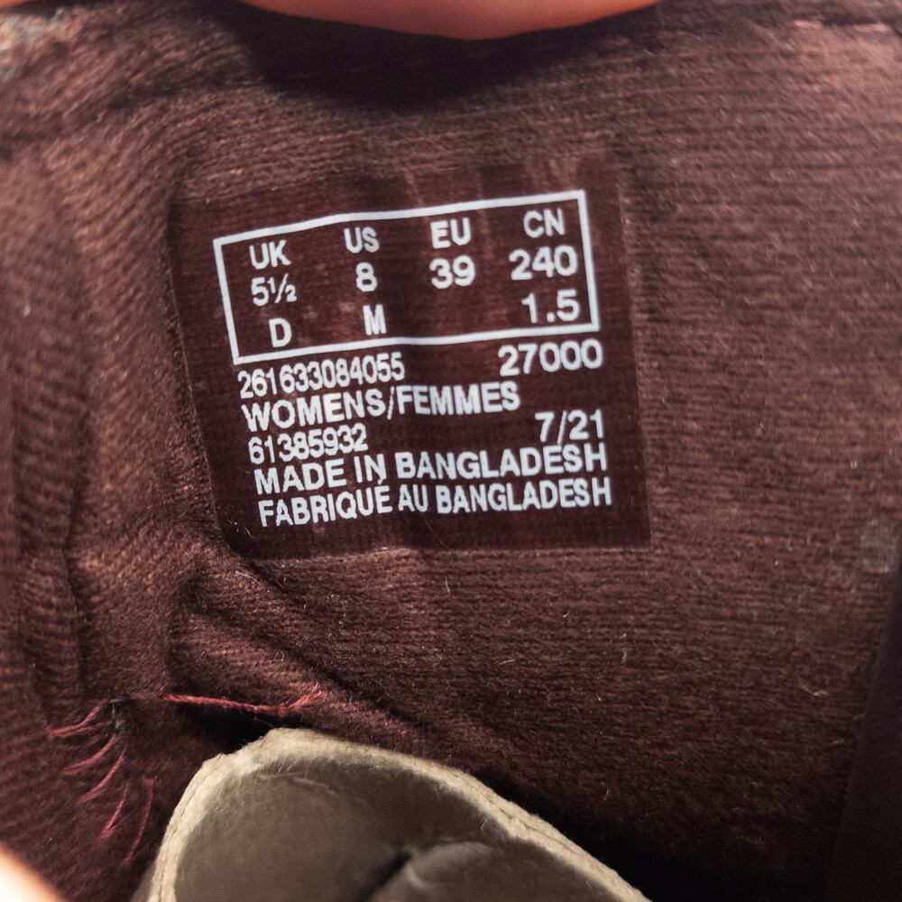 Clarks Women’s Airabell Ankle Boots Patent Leather Zip Wedge Whimsigoth Sz 8 - Picture 6 of 8